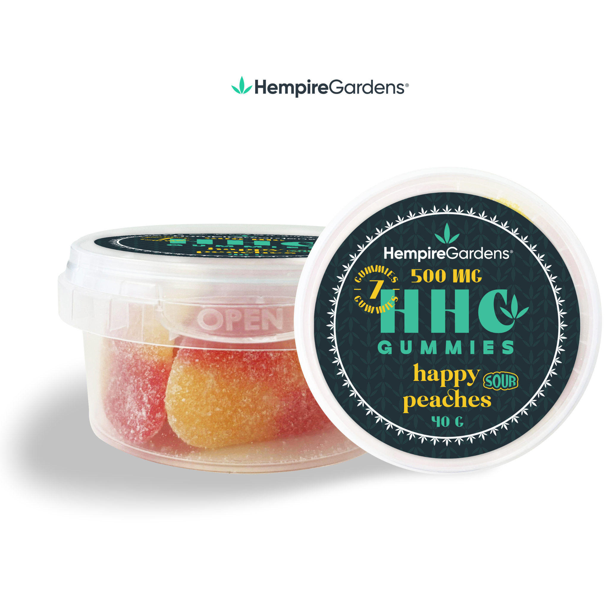 HHC Gummies I Happy Peaches - Hempire Gardens